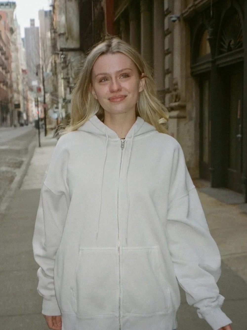 Brandy melville christy zip up hoodie